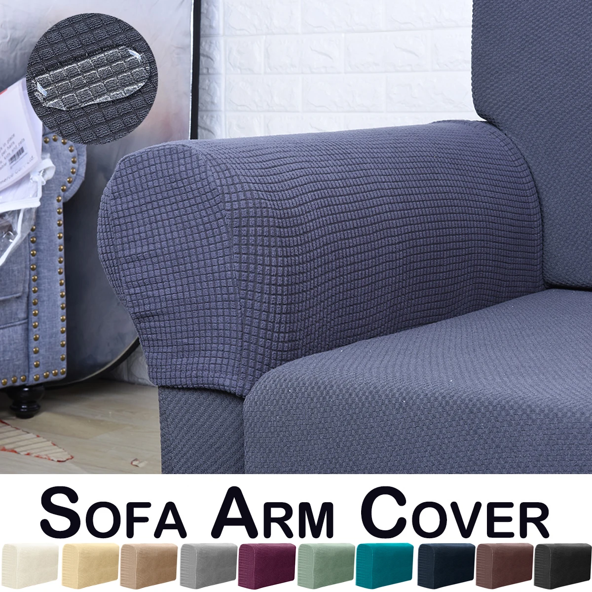 2Pcs Solid Spandex Stretch Sofa Armrest Covers Anti-Slip Furniture Protector Armchair Slipcovers For Sofa Home Living Decor D30
2Pcs Solid Spandex Stretch Sofa Armrest Covers Anti-Slip Furniture Protector Armchair Slipcovers For Sofa Home Living Decor D30