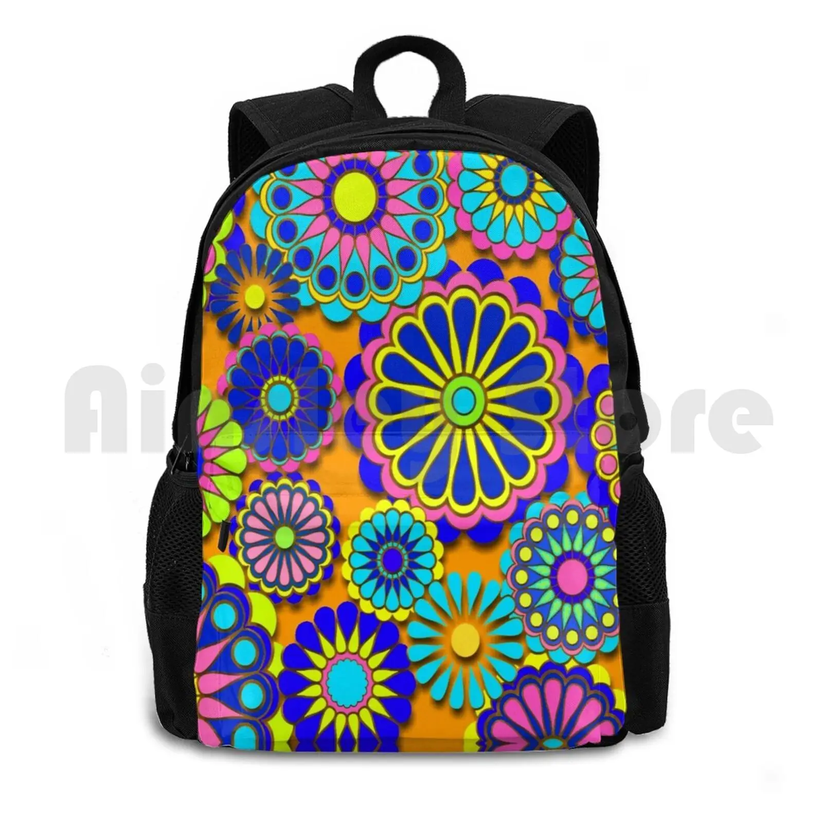 Flower Power Retro Style Hippy Flowers Outdoor Hiking Backpack Waterproof Camping Travel Hippie Flower Vector Floral Retro
Flower Power Retro Style Hippy Flowers Outdoor Hiking Backpack Waterproof Camping Travel Hippie Flower Vector Floral Retro