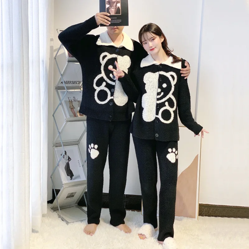 Winter Flannel Pajamas For Women Sleepwear Set Cardigan Pijamas Cartoon Couple Night Wear Lady Home Clothes Thick Warm Pyjama Su
Winter Flannel Pajamas For Women Sleepwear Set Cardigan Pijamas Cartoon Couple Night Wear Lady Home Clothes Thick Warm Pyjama Su