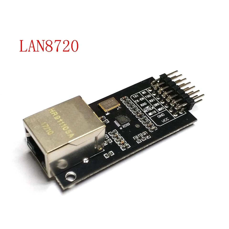 Модуль сетевого модуля LAN8720, Ethernet-трансивер, плата для разработки интерфейса RMII для Uno
Модуль сетевого модуля LAN8720, Ethernet-трансивер, плата для разработки интерфейса RMII для Uno
