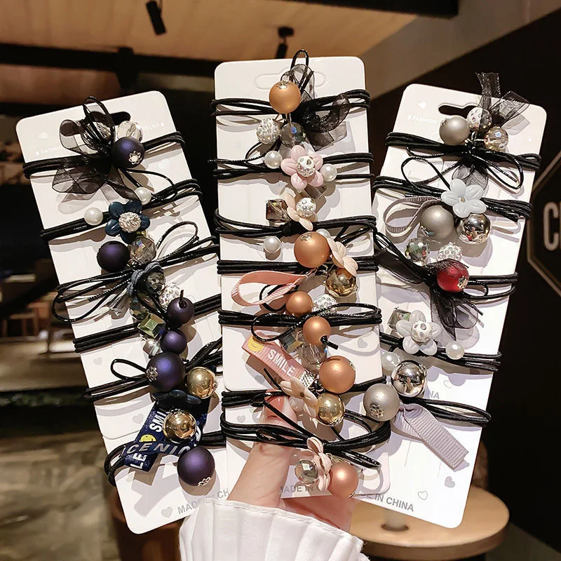 6pcs/set Colorful Flower Elastic Hair Bands Rubber Bands Flower Pearl Women Elastic Hair Accessories Hairbands Set Wholesale
6pcs/set Colorful Flower Elastic Hair Bands Rubber Bands Flower Pearl Women Elastic Hair Accessories Hairbands Set Wholesale