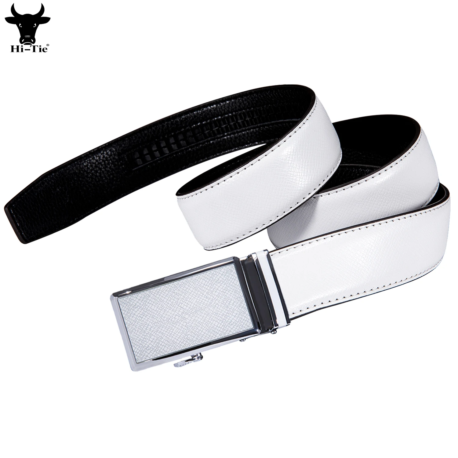 Hi-Tie Fashion White Genuine Leather Mens Belts Automatic Buckles Ratchet Adult Waist Belt for Men Dress Jeans Wedding Party XL
Hi-Tie Fashion White Genuine Leather Mens Belts Automatic Buckles Ratchet Adult Waist Belt for Men Dress Jeans Wedding Party XL