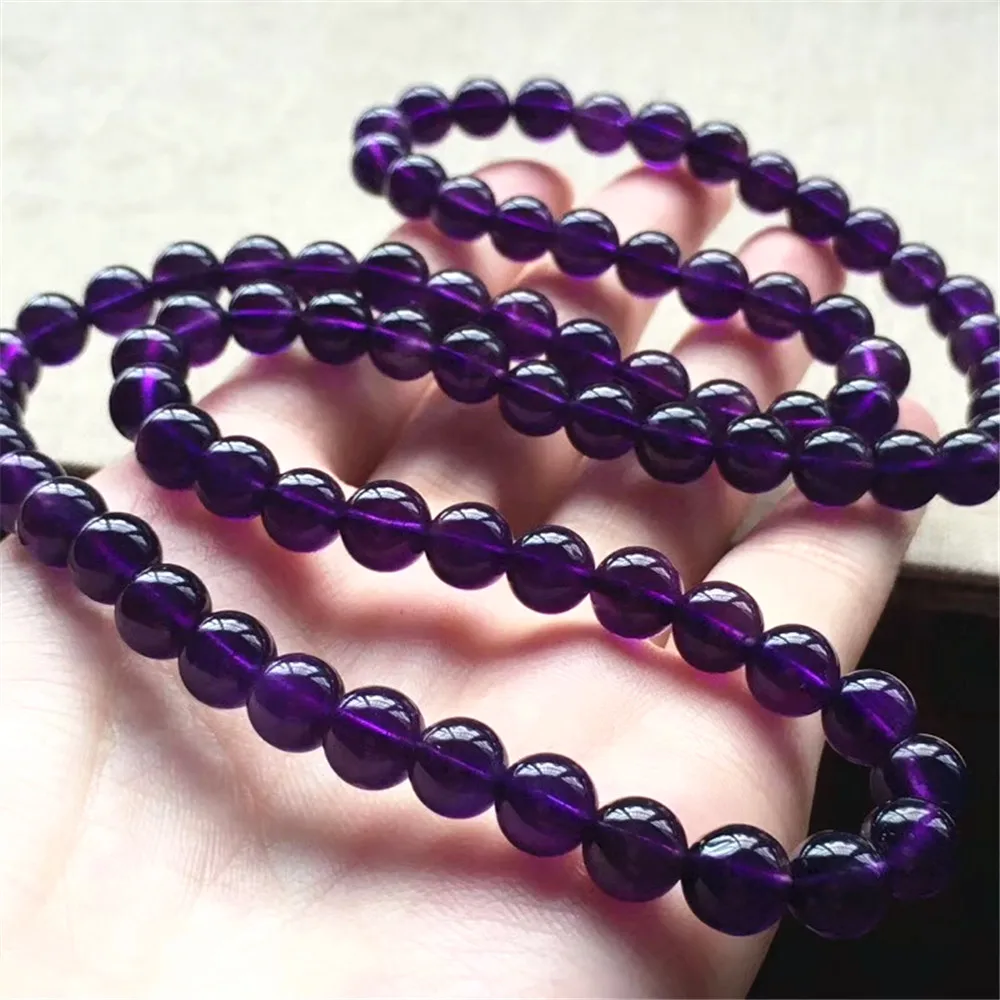 7mm Genuine Natural Purple Amethyst Bracelet Jewelry For Women Lady Men Crystal Love Gift Lucky Round Beads Quartz Stretch AAAAA
7mm Genuine Natural Purple Amethyst Bracelet Jewelry For Women Lady Men Crystal Love Gift Lucky Round Beads Quartz Stretch AAAAA