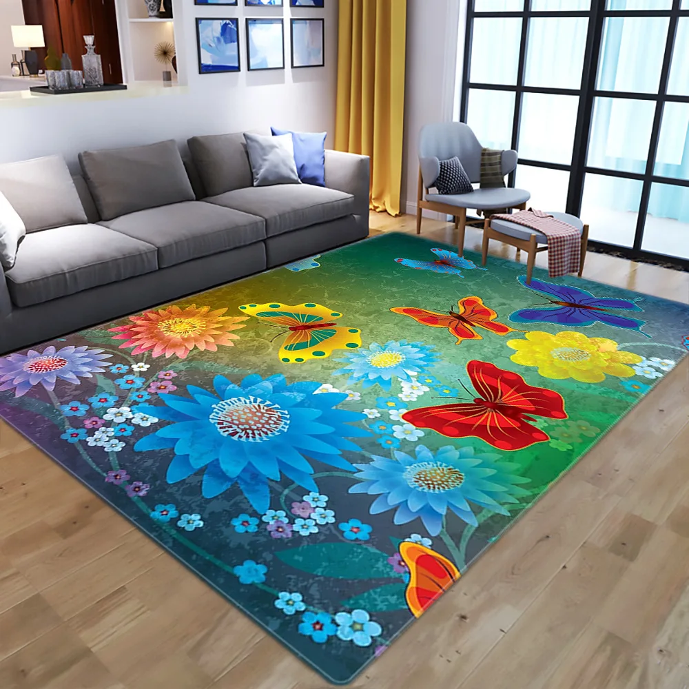 3D Flower Butterfly pattern printed large Carpets For Living Room Bedroom Area Rug Coffee Table Floor Rug Kids Room play Big Mat
3D Flower Butterfly pattern printed large Carpets For Living Room Bedroom Area Rug Coffee Table Floor Rug Kids Room play Big Mat