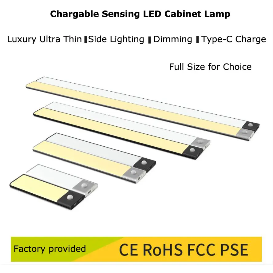 Motion Sensor LED Closet Lamp Under Cabinet Light Smart Installed Free Luxury Super Thin Type-C Fast Charger Cool White Warm
Motion Sensor LED Closet Lamp Under Cabinet Light Smart Installed Free Luxury Super Thin Type-C Fast Charger Cool White Warm