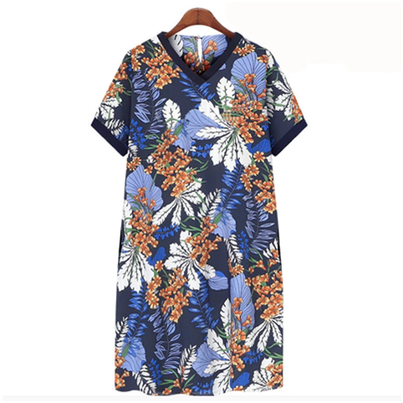 2023 New European Style Women Dress Oversized Dress V-Neck Ladies Vestidos Print Flowers Elegant Robe Loose Short Sleeve Dresses
2023 New European Style Women Dress Oversized Dress V-Neck Ladies Vestidos Print Flowers Elegant Robe Loose Short Sleeve Dresses