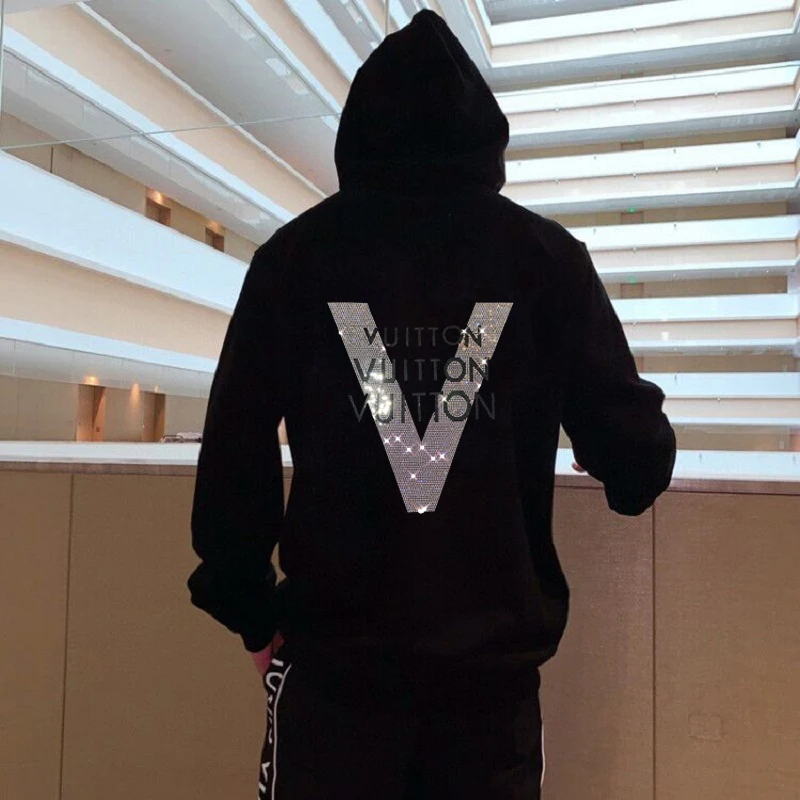 New Hot-Selling Men Hoodie Rhinestone Design High Quality Pure Cotton Warm And Thick Casual Hoody Fashion Letter Tops
New Hot-Selling Men Hoodie Rhinestone Design High Quality Pure Cotton Warm And Thick Casual Hoody Fashion Letter Tops