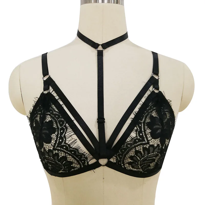 Women Lace harness Bondage Harness Gothic Handmade Fetish body cage Rave Bra Harajuku Body Harness Sexy Lingerie Cage Bra
Women Lace harness Bondage Harness Gothic Handmade Fetish body cage Rave Bra Harajuku Body Harness Sexy Lingerie Cage Bra