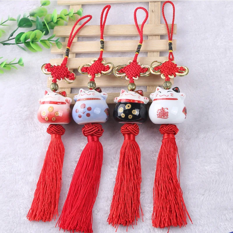 Chinese Knot Souvenir Ceramic Lucky Cat Smile Face Statue Lucky Cat Mascot Home Decoration Car Accessories
Chinese Knot Souvenir Ceramic Lucky Cat Smile Face Statue Lucky Cat Mascot Home Decoration Car Accessories