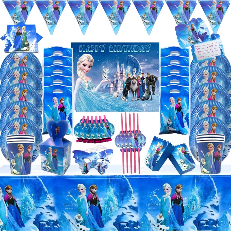 Frozen Princess Snow Queen Happy Birthday Decoration Tableware Set Paper Plate Cup Straw Party Supplies Latex Balloon BabyShower
Frozen Princess Snow Queen Happy Birthday Decoration Tableware Set Paper Plate Cup Straw Party Supplies Latex Balloon BabyShower