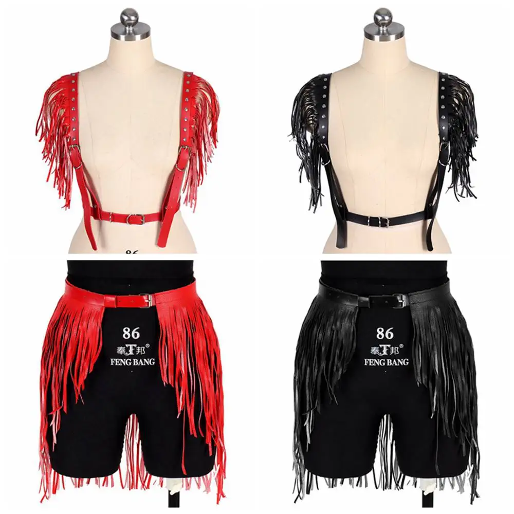 Sexy Lingerie Harajuku Tassel Harness Garters Faux Leather Women Body Bondage Cage Sculpting Waist Belt Straps Suspenders Belt
Sexy Lingerie Harajuku Tassel Harness Garters Faux Leather Women Body Bondage Cage Sculpting Waist Belt Straps Suspenders Belt