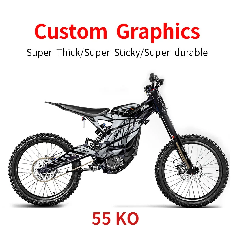 For SURRON Custom Stickers Light Bee X Electric Off-road Bike Dirtbike Decorative Self-adhesive Moisture-proof Thick SUR-RON
For SURRON Custom Stickers Light Bee X Electric Off-road Bike Dirtbike Decorative Self-adhesive Moisture-proof Thick SUR-RON