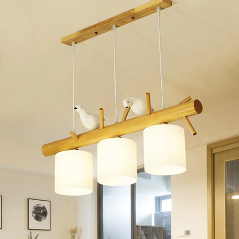 Nordic creative pastoral style personality chandelier simple modern bird three-head restaurant bar table dining hanging wood lam
Nordic creative pastoral style personality chandelier simple modern bird three-head restaurant bar table dining hanging wood lam