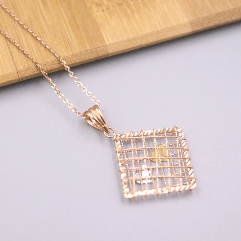 New Solid Pure 18Kt Rose Gold Pendant Women Square Heart Pendant 1-1.3g Only Pendant
New Solid Pure 18Kt Rose Gold Pendant Women Square Heart Pendant 1-1.3g Only Pendant