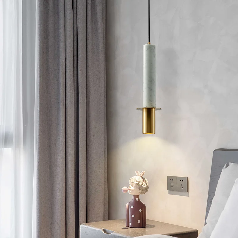 European Marble stone cylindrical spotlight pendant lights aisle bedside bar hot pot shop copper pendant lamp
European Marble stone cylindrical spotlight pendant lights aisle bedside bar hot pot shop copper pendant lamp
