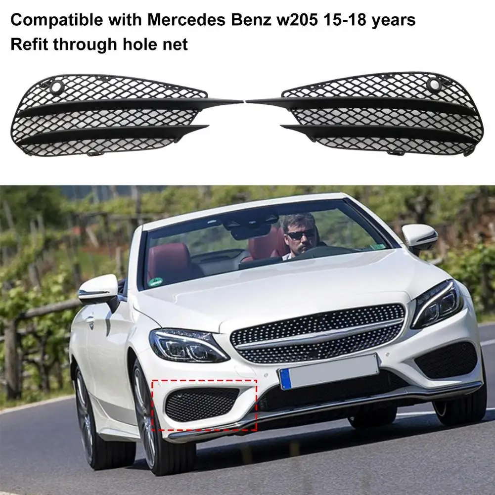 2Pcs Front Lower Grille Mesh Design Perfect Matching Black Sturdy Front Bumper Grill for Mercedes-Benz W205 15-18
2Pcs Front Lower Grille Mesh Design Perfect Matching Black Sturdy Front Bumper Grill for Mercedes-Benz W205 15-18