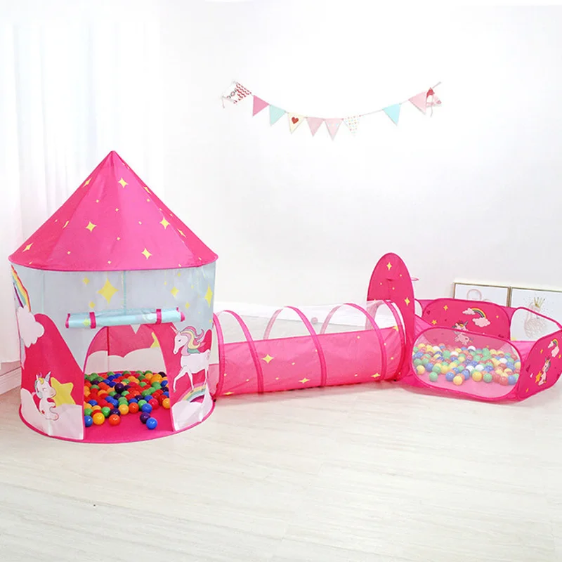 Children's Tent Unicorn Three-Piece Playhouse Portable Tent Folding Girl Indoor Ocean Ball Pool kids Outdoor Play Tent Baby Gift
Children's Tent Unicorn Three-Piece Playhouse Portable Tent Folding Girl Indoor Ocean Ball Pool kids Outdoor Play Tent Baby Gift