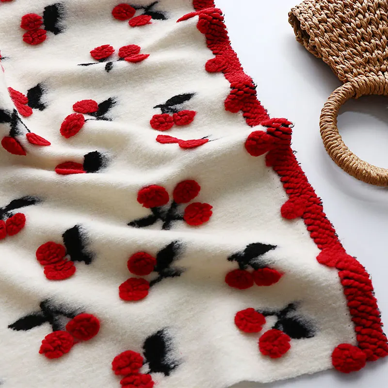 Soft White Cherry Woolen Fabric Autumn/Winter Coat Jacket Accessories Handmade DIY Fabric
Soft White Cherry Woolen Fabric Autumn/Winter Coat Jacket Accessories Handmade DIY Fabric