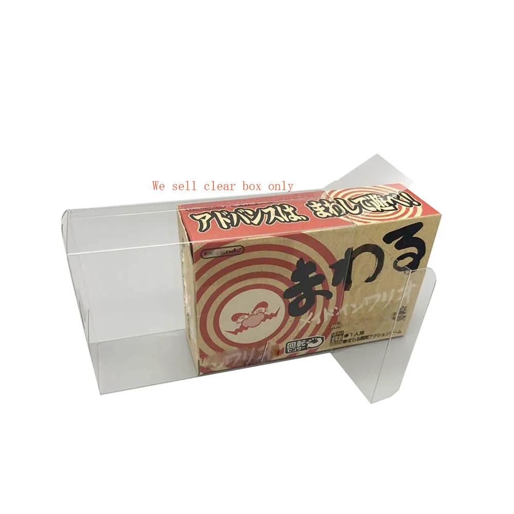 Clear transparent PET box cover For GBA Wario Japanese version storage protection collection box
Clear transparent PET box cover For GBA Wario Japanese version storage protection collection box