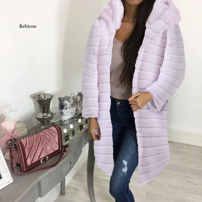 New Fashion Women Faux Fur Long Hooded Coat Autumn Winter Thick Warm Fur Jacket Female Outdoor Overcoat Casual Outwear
New Fashion Women Faux Fur Long Hooded Coat Autumn Winter Thick Warm Fur Jacket Female Outdoor Overcoat Casual Outwear