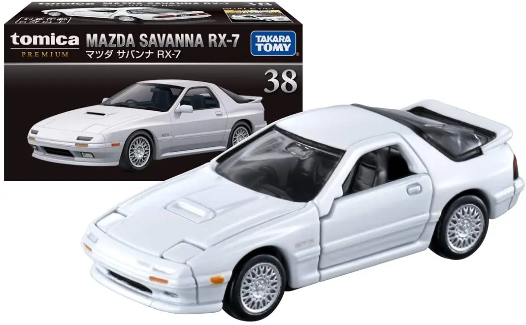 TOMY TOMICA 1/64 Премиум MAZDA SAVANNA RX-7 черный ящик № 38 Initial D Takahashi Ryosuke открытая дверь Модель автомобиля из сплава
TOMY TOMICA 1/64 Премиум MAZDA SAVANNA RX-7 черный ящик № 38 Initial D Takahashi Ryosuke открытая дверь Модель автомобиля из сплава