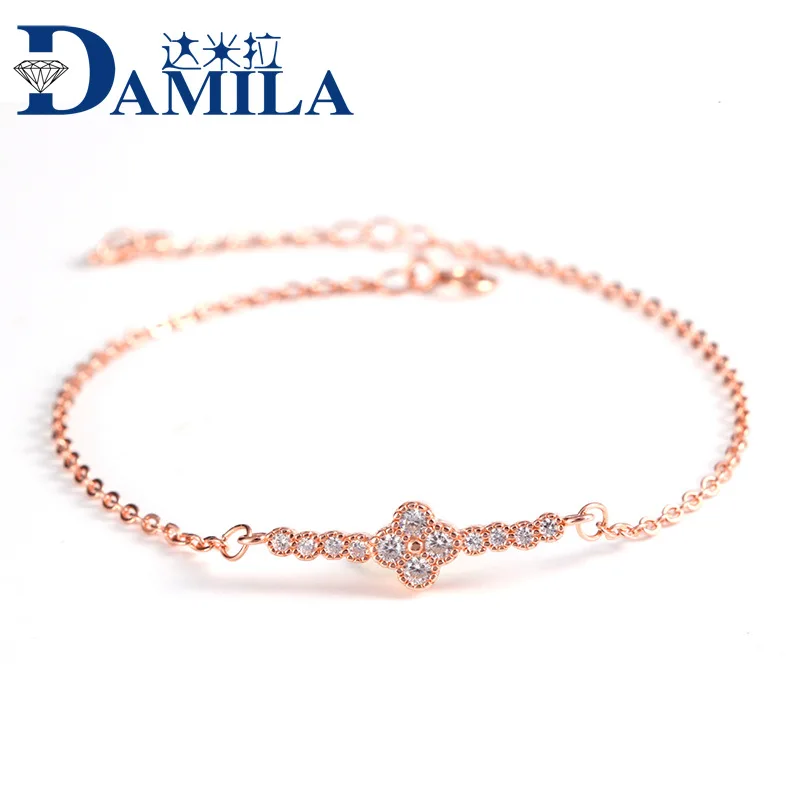 Fashion leaf 925 Sterling Silver bracelets Jewelry rose gold flowers cubic zironia stone bracelets for women
Fashion leaf 925 Sterling Silver bracelets Jewelry rose gold flowers cubic zironia stone bracelets for women