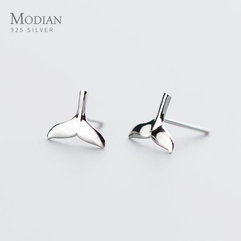 Modian Authentic 925 Sterling Silver Cute Mermaid Tail Stud Earring for Women Anti Allergy Ear Studs Fine Jewelry Kids Gift
Modian Authentic 925 Sterling Silver Cute Mermaid Tail Stud Earring for Women Anti Allergy Ear Studs Fine Jewelry Kids Gift