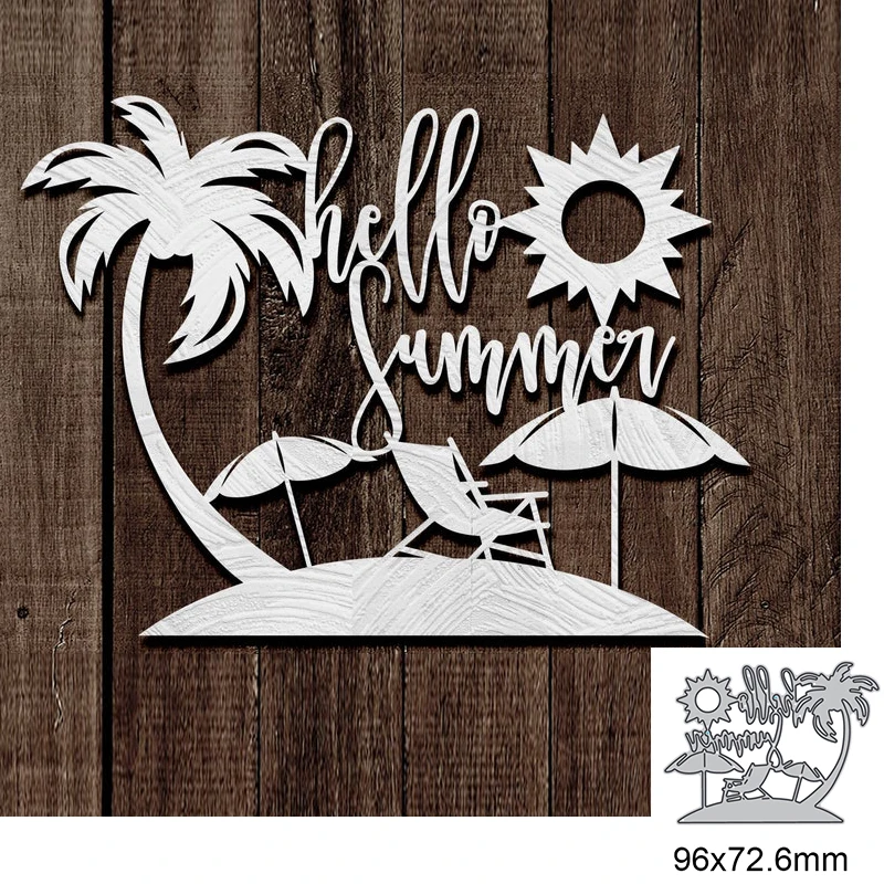 Hello Summer Beach Sun Metal Cutting Dies For DIY Scrapbook Cutting Die Paper Cards Embossed Decorative Craft Die Cut New
Hello Summer Beach Sun Metal Cutting Dies For DIY Scrapbook Cutting Die Paper Cards Embossed Decorative Craft Die Cut New