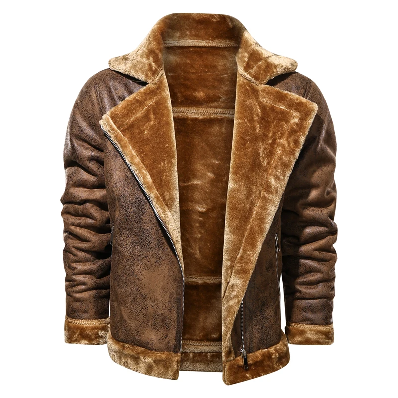 Leather Jackets Mens Motor Biker Thick Winter Windproof Warm Windbreaker Male Clothing Big Size Black Brown Pu Coat Men Overcoat
Leather Jackets Mens Motor Biker Thick Winter Windproof Warm Windbreaker Male Clothing Big Size Black Brown Pu Coat Men Overcoat