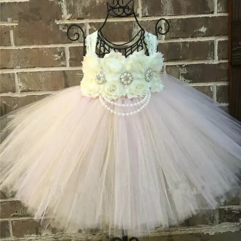 Shabby Flower with Pearls Rhinestone Flower Girl Tutu Dress Tulle Girls Wedding Party Dress Kids Girls Ball Gown Tulle Dresses
Shabby Flower with Pearls Rhinestone Flower Girl Tutu Dress Tulle Girls Wedding Party Dress Kids Girls Ball Gown Tulle Dresses