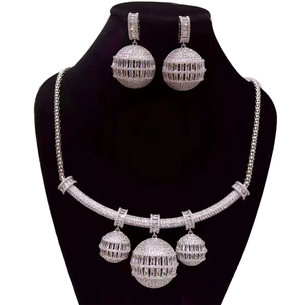 GODKI NEW Trendy 2PCS Round Ball LONG Necklace Earring Jewelry Set For Women Wedding Party CZ Zircon Dubai Bridal jewelry Set
GODKI NEW Trendy 2PCS Round Ball LONG Necklace Earring Jewelry Set For Women Wedding Party CZ Zircon Dubai Bridal jewelry Set
