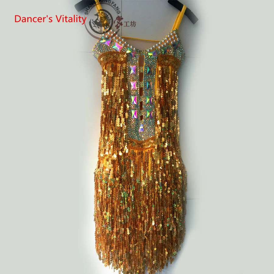 Latin Dance Competition Dresses for Women Latin Dancing Fringed Dress High-End Custom Cha Cha Performance Clothing Dance Wear
Latin Dance Competition Dresses for Women Latin Dancing Fringed Dress High-End Custom Cha Cha Performance Clothing Dance Wear