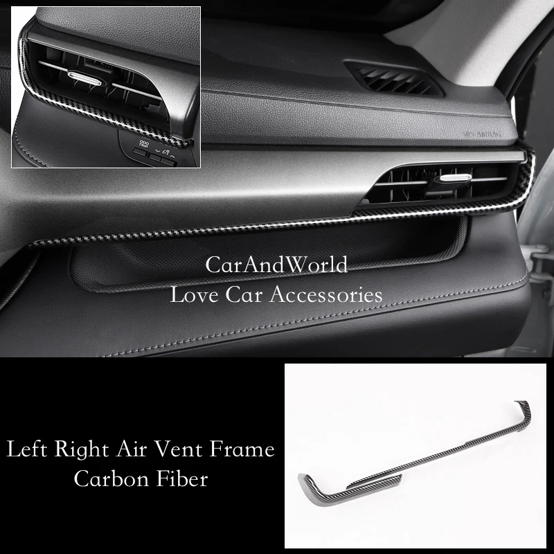 Carbon Fiber Interior Left Right Air Condition Vent Frame Cover Trim For Toyota Highlander Kluger XU70 2022-2025 Car Accessories
Carbon Fiber Interior Left Right Air Condition Vent Frame Cover Trim For Toyota Highlander Kluger XU70 2022-2025 Car Accessories