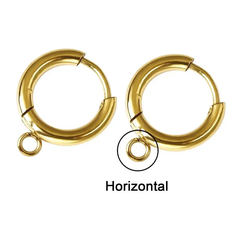 10pcs Stainless Steel Earring Hooks with Loop Gold Plated Round Ear Post with Open Jump Ring for DIY Jewelry Making Components
10pcs Stainless Steel Earring Hooks with Loop Gold Plated Round Ear Post with Open Jump Ring for DIY Jewelry Making Components