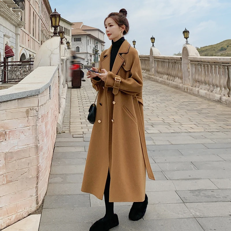 Camel Woolen Jacket Women Long Loose Wool Windbreaker New Autumn Winter Thick Woolan Coats Outerwear Female Manteau
Camel Woolen Jacket Women Long Loose Wool Windbreaker New Autumn Winter Thick Woolan Coats Outerwear Female Manteau