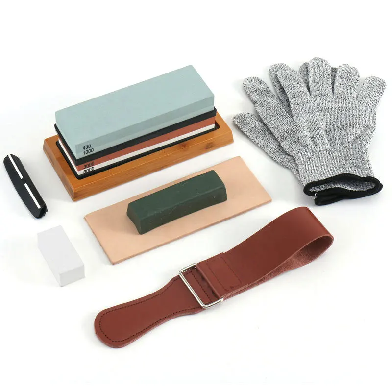 White Corundum Whetstone Sharpener 400/1000 3000/80000 Kitchen Knife Scissors With Bamboo Base Knife Sharpening Set
White Corundum Whetstone Sharpener 400/1000 3000/80000 Kitchen Knife Scissors With Bamboo Base Knife Sharpening Set