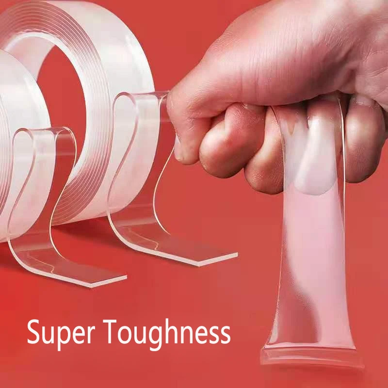 1/3/5M Nano Super Toughness Double Sided Transparent Reusable Waterproof Adhesive Tapes Cleanable Kitchen Bathroom Sup
1/3/5M Nano Super Toughness Double Sided Transparent Reusable Waterproof Adhesive Tapes Cleanable Kitchen Bathroom Sup