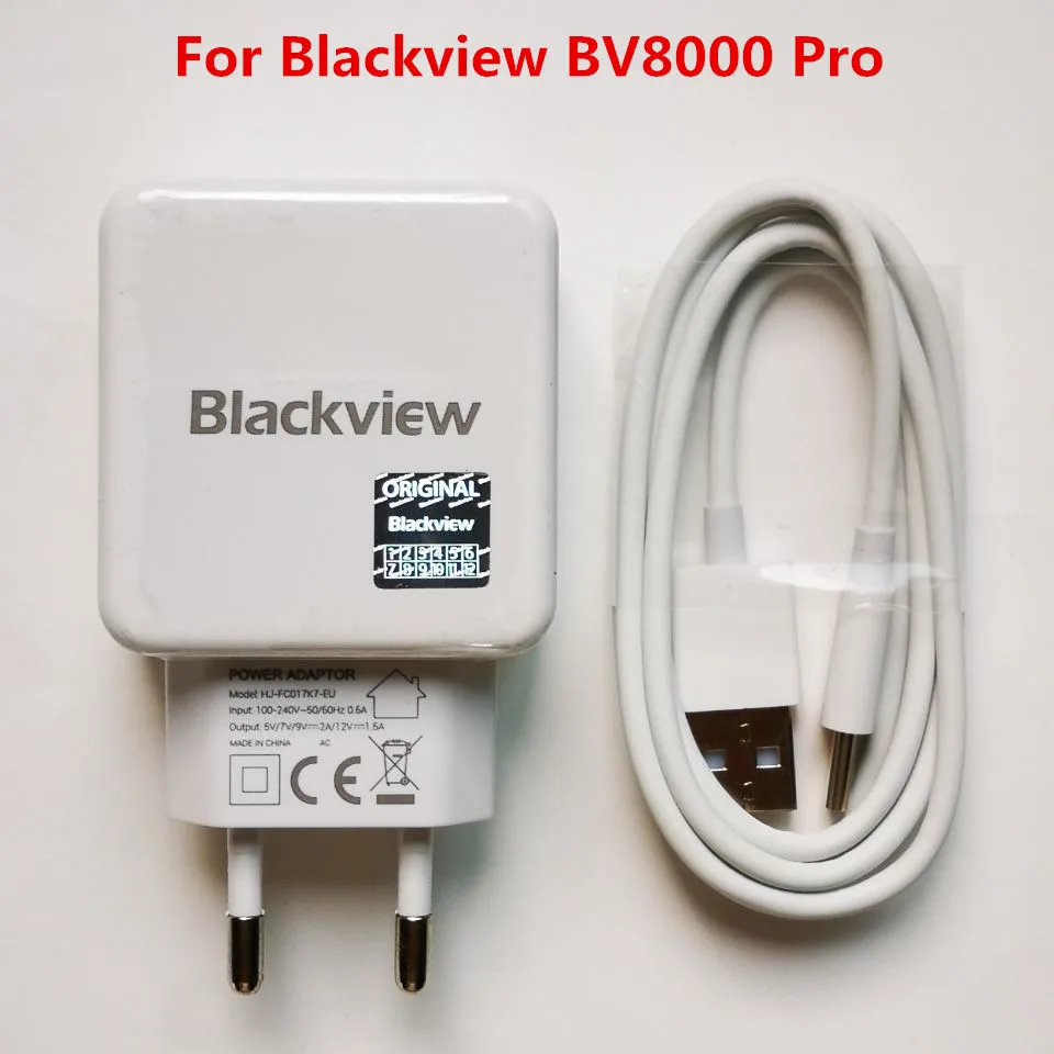 Original Blackview BV8000 Pro AC Adaptor Fast Charger Travel Charger EU Plug Adapter + USB Cable DC 5V 7V 9V 2A 12V 1.5A
Original Blackview BV8000 Pro AC Adaptor Fast Charger Travel Charger EU Plug Adapter + USB Cable DC 5V 7V 9V 2A 12V 1.5A