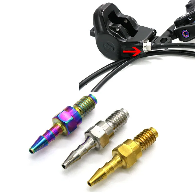 1 pair MTB road bike hydraulic brake oil injection screw titanium for magu bike refuel
1 pair MTB road bike hydraulic brake oil injection screw titanium for magu bike refuel