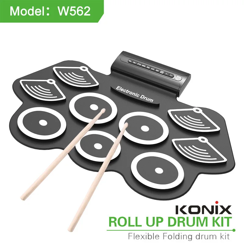 New Thickened Silicone Hand-rolled Drum Kit Drum Set USB Electronic Drum Percussion Electronic Drum
New Thickened Silicone Hand-rolled Drum Kit Drum Set USB Electronic Drum Percussion Electronic Drum