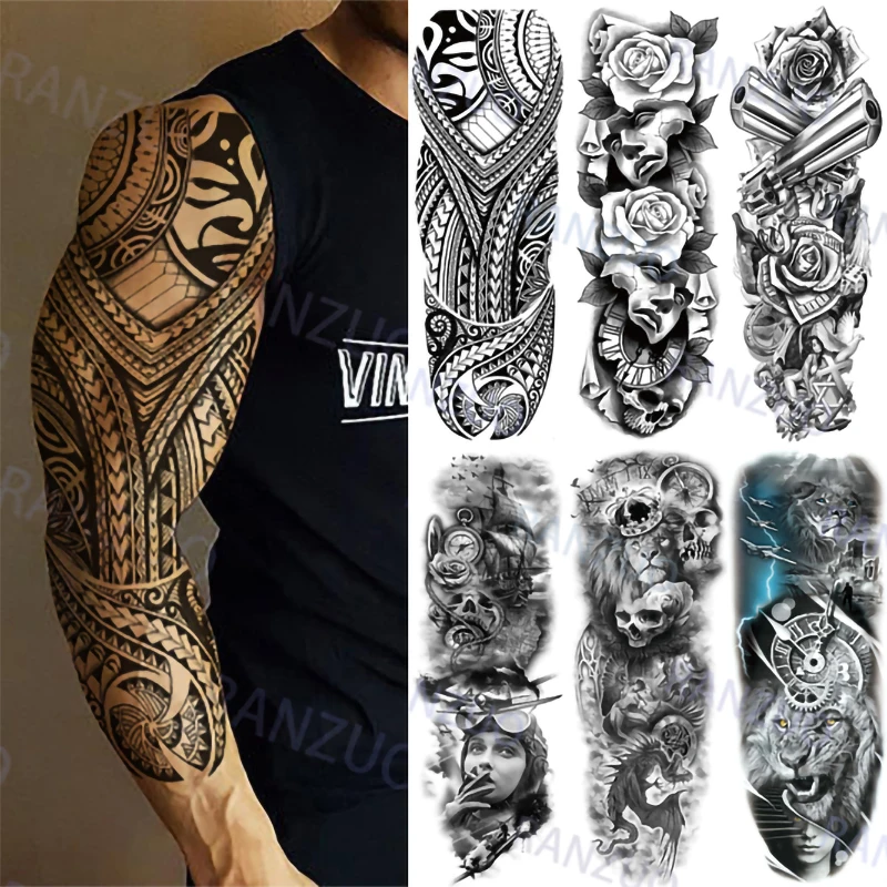 Waterproof Temporary Tattoos Stickers skull Wolf Lion King Stickers Man Women Body Large Stickers Fashion Art Arm Fake Tattoo
Waterproof Temporary Tattoos Stickers skull Wolf Lion King Stickers Man Women Body Large Stickers Fashion Art Arm Fake Tattoo