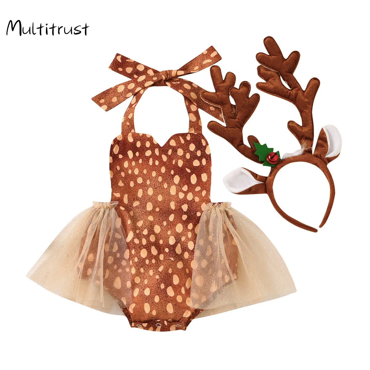 Infant Newborn Baby Girls Cosplay Elk Sleeveless Lace up Bodysuit+Elk headband 2pcs Summer Outfit Clothes Set 2Pcs Size 0-2T
Infant Newborn Baby Girls Cosplay Elk Sleeveless Lace up Bodysuit+Elk headband 2pcs Summer Outfit Clothes Set 2Pcs Size 0-2T