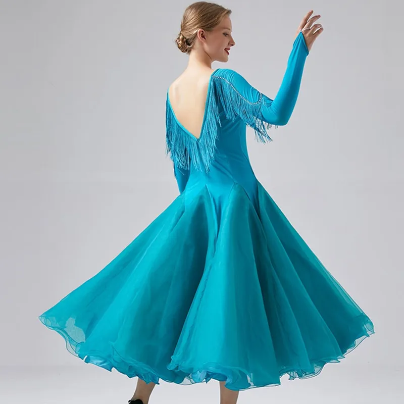 blue waltz dress standard ballroom dress for ballroom dancing foxtrot dance dress modern dance costume women party dress tassel
blue waltz dress standard ballroom dress for ballroom dancing foxtrot dance dress modern dance costume women party dress tassel