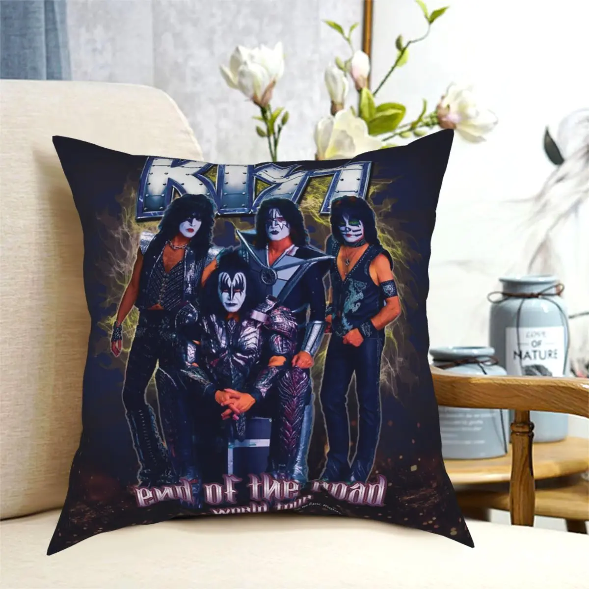 Чехол для подушки KISS Band End Of The Road World Tour, чехол из полиэстера с узором, декоративный чехол для подушки, наволочка для дивана, подушки 45x45
Чехол для подушки KISS Band End Of The Road World Tour, чехол из полиэстера с узором, декоративный чехол для подушки, наволочка для дивана, подушки 45x45