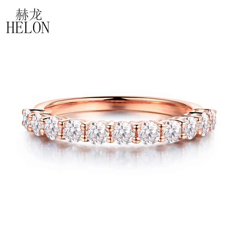 HELON Moissanite Ring Solid 14K Rose Gold AU585 Test Positive Moissanite Diamond Engagement Wedding Ring Women Fine Jewelry
HELON Moissanite Ring Solid 14K Rose Gold AU585 Test Positive Moissanite Diamond Engagement Wedding Ring Women Fine Jewelry