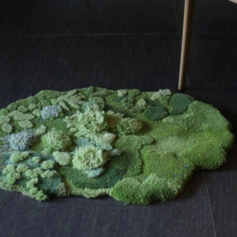3D Little Garden Handmade Wool Blending Rug, Pastoral Style Decoration Fresh Green Living Room Entrance Small Carpet
3D Little Garden Handmade Wool Blending Rug, Pastoral Style Decoration Fresh Green Living Room Entrance Small Carpet
