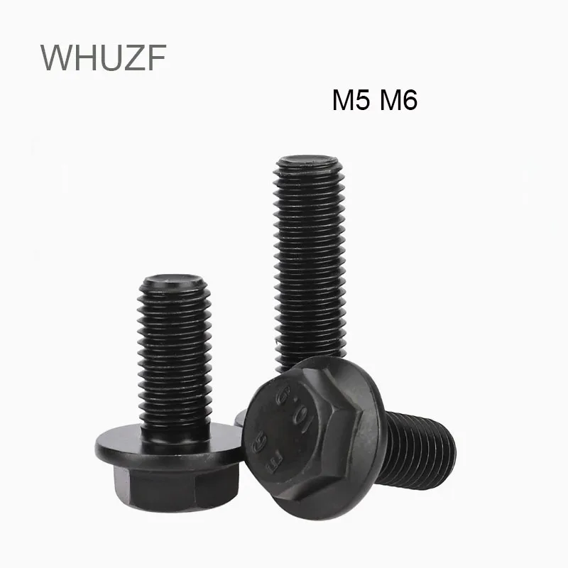 WHUZF Free Shipping 50pcs Hex Head Flange Screws M5 M6 10.9 Level Carbon Steel Hexagon Flange Bolts With Tooth Anti-slip Screw
WHUZF Free Shipping 50pcs Hex Head Flange Screws M5 M6 10.9 Level Carbon Steel Hexagon Flange Bolts With Tooth Anti-slip Screw
