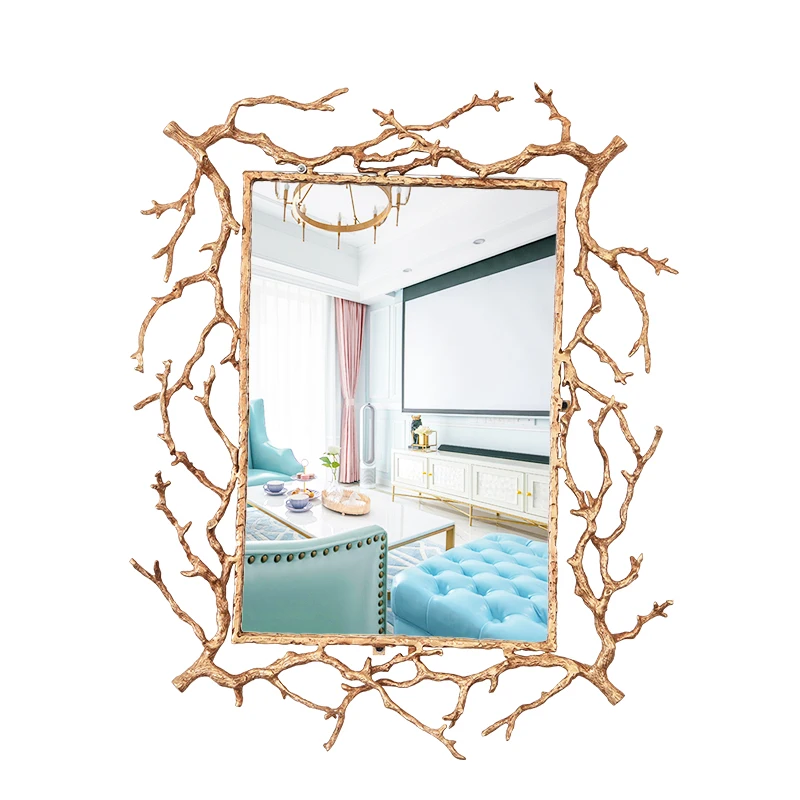 Creative modeling decorative mirror copper tree branch art decoration round make-up mirror make-up bathroom wall mirror
Creative modeling decorative mirror copper tree branch art decoration round make-up mirror make-up bathroom wall mirror