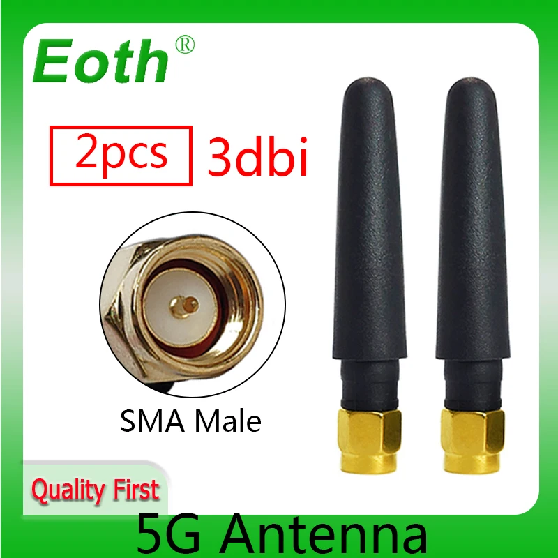 EOTH 2pcs 5g antenne 3dbi SMA Male wlan wifi 5ghz antene pbx iot modul router tp link signal empfänger antena
EOTH 2pcs 5g antenne 3dbi SMA Male wlan wifi 5ghz antene pbx iot modul router tp link signal empfänger antena