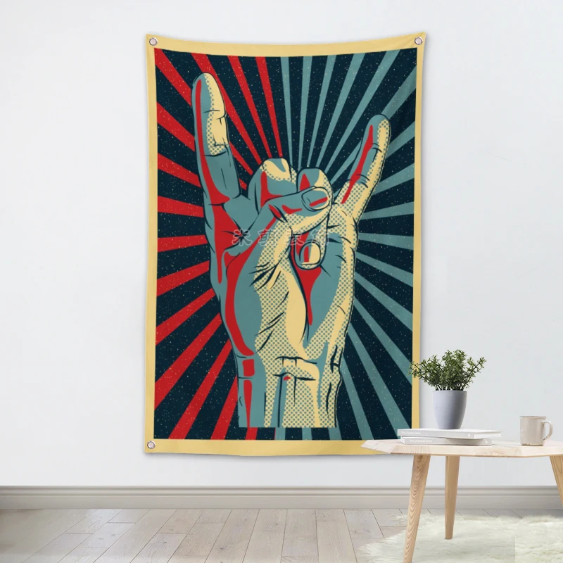 Hard Rock Art Heavy Metal Music Banners & Flags Tapestry Band Posters HD Canvas Printing Art Tapestry Mural Wall Decoration Gift
Hard Rock Art Heavy Metal Music Banners & Flags Tapestry Band Posters HD Canvas Printing Art Tapestry Mural Wall Decoration Gift